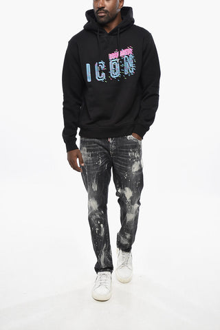 ICON Cotton Fleece Hoodie COOL FIT with Printed Logo