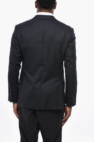 Halbgefütterte Ein-Knopfjacke mit Pattentasche