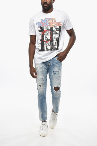 Rundhals-T-Shirt MORE THAN EVER bedruckt