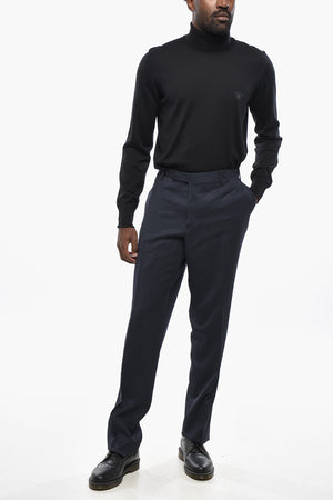 CC COLLECTION Pantaloni in Lana ad orlo Smerlato