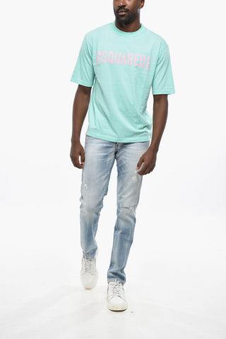 T-Shirt mit Rundhalsausschnitt LOOSE FIT mit bedrucktem Logo