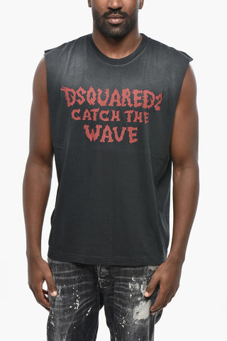 Lightweight Cotton Tank Top IRON FIT with Front Print