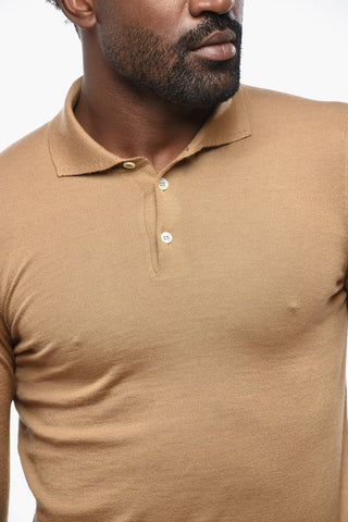 Cashmere Polo-Collar Sweater