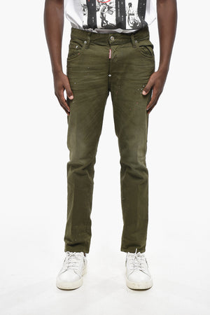 Denim Stretch Jeans SKATER with Paint-Effect Details 16cm