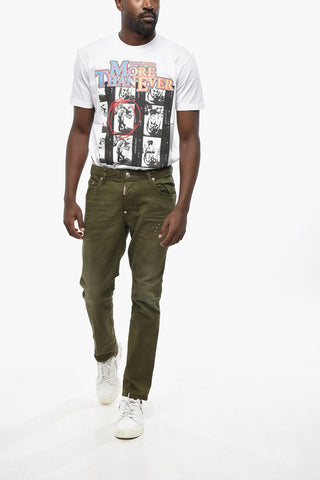 Denim Stretch Jeans SKATER with Paint-Effect Details 16cm