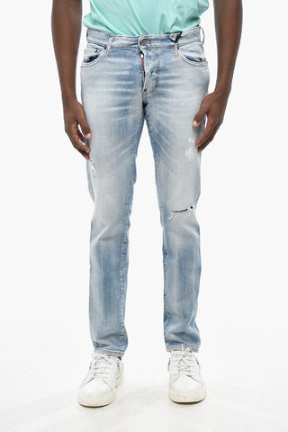 Stretch-Denim-Jeans SLIM mit Vintage-Effekt 15cm