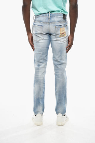 Stretch-Denim-Jeans SLIM mit Vintage-Effekt 15cm