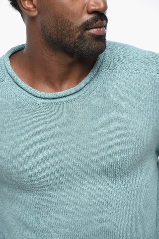 Maglia Girocollo in Cotone e Cashmere