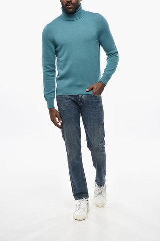 Pure Cashmere Turtleneck Sweater