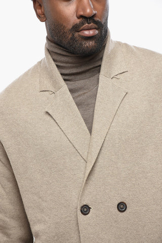 Cardigan Doppiopetto in Lana e Cashmere
