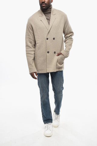 Cardigan Doppiopetto in Lana e Cashmere