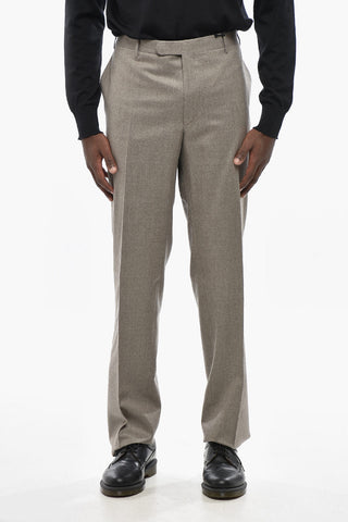 CC COLLECTION Virgin Wool Regular Fit Trousers