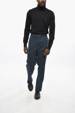 CC COLLECTION Pantaloni in Cotone a Tinta Unita