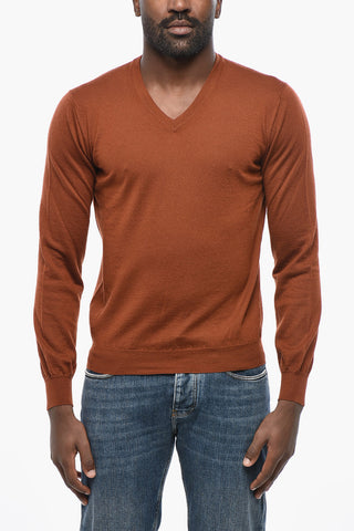 Maglia Scollo a V In Cashmere