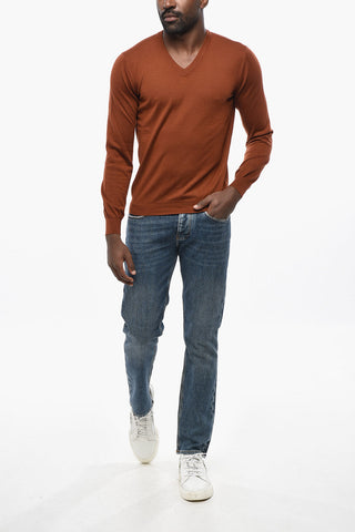 Maglia Scollo a V In Cashmere