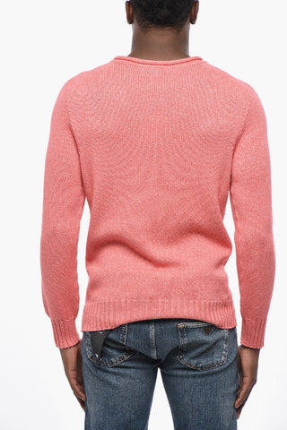 Maglia Girocollo in Cotone e Cashmere