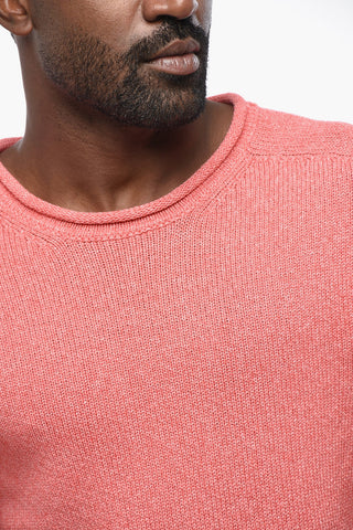 Maglia Girocollo in Cotone e Cashmere