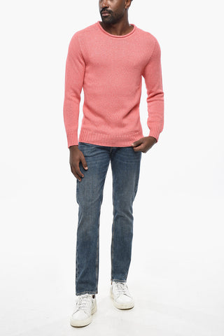 Maglia Girocollo in Cotone e Cashmere