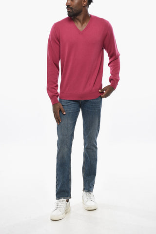 Maglia Scollo a V In Cashmere