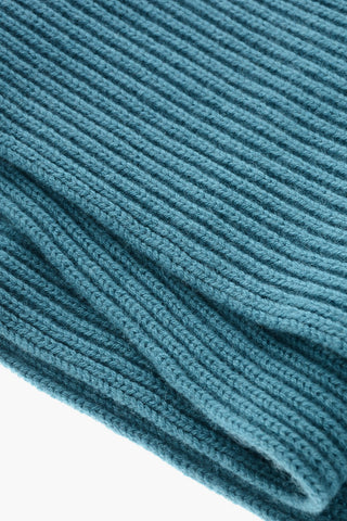 Ribbed Pure Cashmere Scarf
