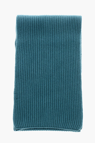 Ribbed Pure Cashmere Scarf