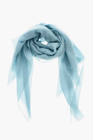 Pure Cashmere Scarf with Fringes