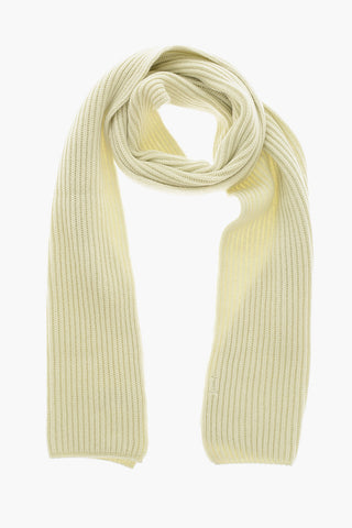 Ribbed Pure Cashmere Scarf