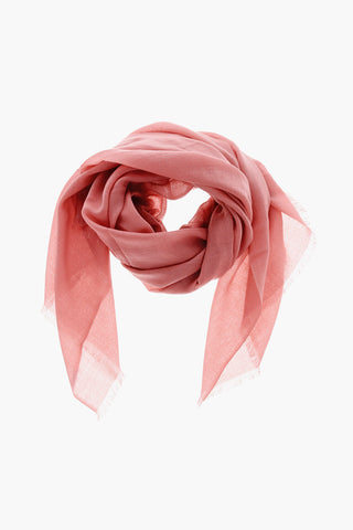 Pure Cashmere Lightweight Scarf with Fringes