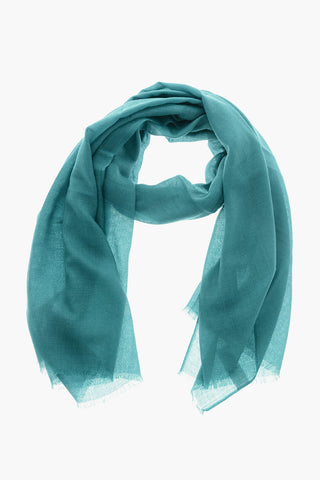 Pure Cashmere Scarf with Fringes