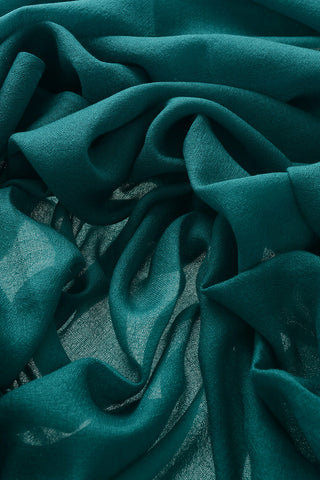 Pure Cashmere Scarf with Fringes