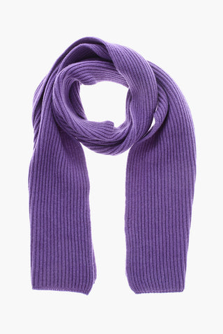Ribbed Pure Cashmere Scarf
