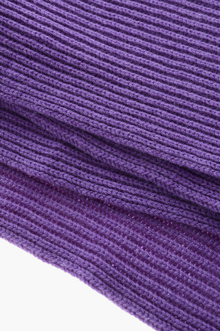 Ribbed Pure Cashmere Scarf