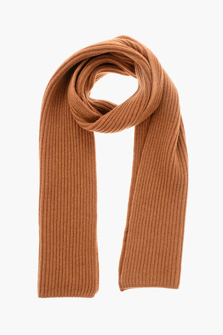 Ribbed Pure Cashmere Scarf