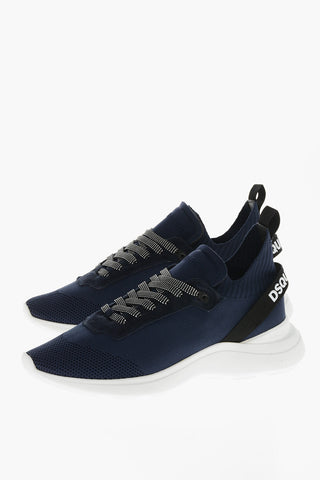 Sneakers Basse in Tessuto con Dettaglio Logato