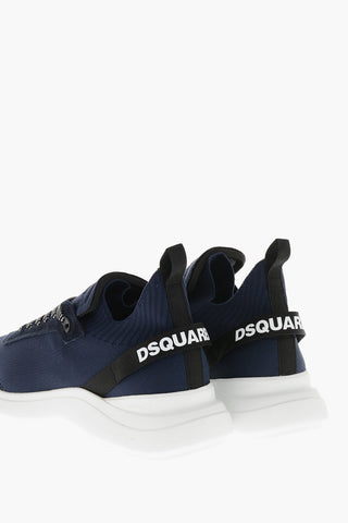 Sneakers Basse in Tessuto con Dettaglio Logato