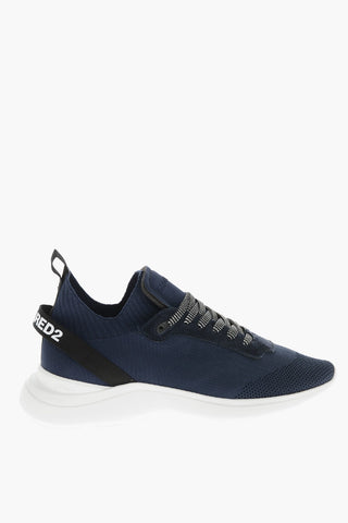Sneakers Basse in Tessuto con Dettaglio Logato