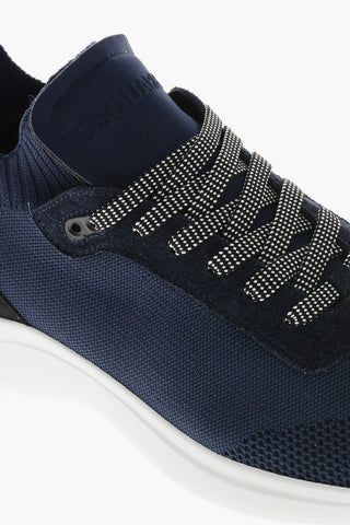 Sneakers Basse in Tessuto con Dettaglio Logato