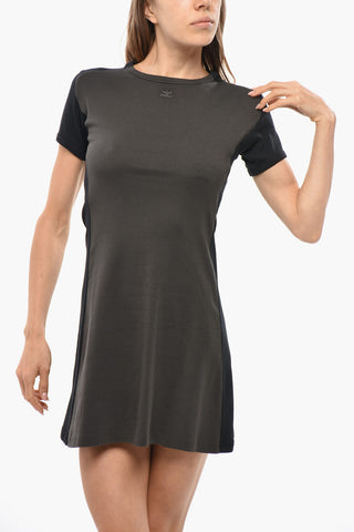 Mini Dress a Trapezio Bicolore