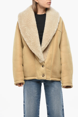 Cappotto in Shearling MARGOT con Tasche a Filo