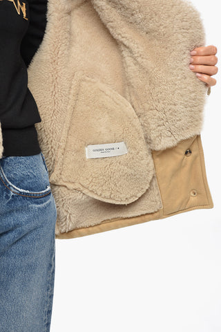 Cappotto in Shearling MARGOT con Tasche a Filo