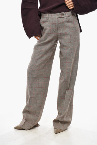 Pantaloni JULIANA In Cotone e Lana District Check 