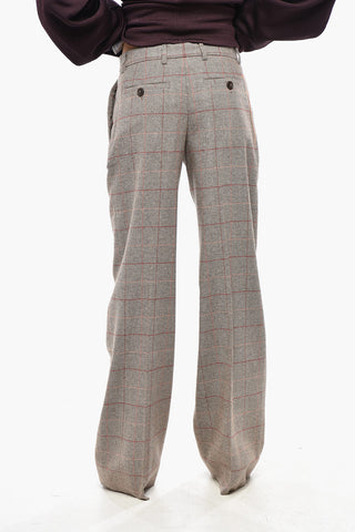 Pantaloni JULIANA In Cotone e Lana District Check 