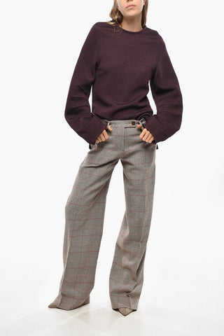 Pantaloni JULIANA In Cotone e Lana District Check 