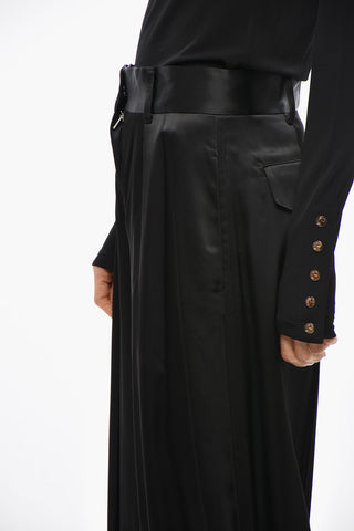 Viscose Satin Palazzo Pants