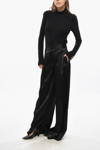 Viscose Satin Palazzo Pants