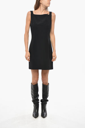 Etuikleid mit offenem Rücken und drapiertem Detail