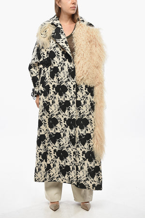 Embroidered Coat LIZA with Fur Detail