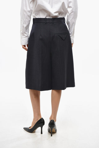 Shorts in Lana a 2 Pinces