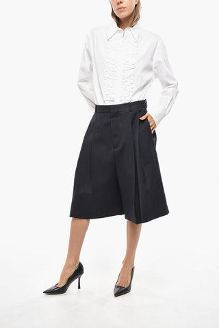 Shorts in Lana a 2 Pinces