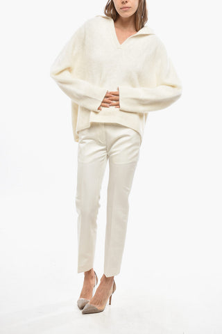 Maglia in Cashmere con Collo a Polo